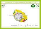Cute Yellow Child / Kids Sports Watches For Decoration , 3D Cartoon Wrist Watches