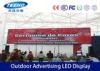 Synchronous Full Color P10 Outdoor Advertising LED Display Pantalla For Airport , MBI5024 7000 CD