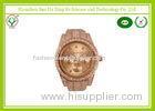 Rose Gold Europe Standard Vintage Men Wrist Watches With Diamond For Memento