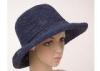 Provence Crochet Navy Raffia Sun Hats With 10cm Brim For Church