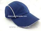 Blue Plain Sport Mesh Running Hats Summer Mens Peaked Cap For Racing
