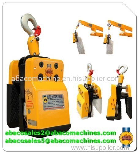 MARBLE GRANITE STONE SLAB LIFTING LIFTER HANDLING CLAMP EQUIPMENT AUTO LOCK- ABACO -