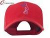 Red Female Golfer Outline Embroidered Cap / Golf Baseball Hats