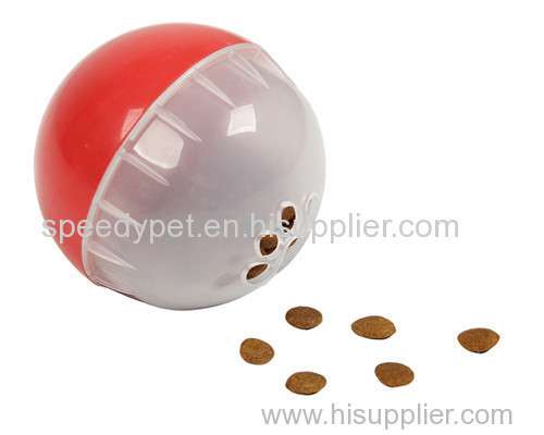 Cat food treated ball