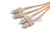 PVC SC PC Optical fiber patch cord , Multimode Duplex patch cord