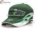 NHRA Flame Printed Racing Baseball Caps Green Vintage Baseball Hats For Men