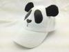 Breathable Infants Newborn Baseball White panda bear hat Five Panel