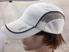 White Dry Fit Mesh Running Cap Embroidered Sport Cap with Printing