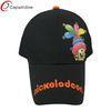 Black Cute Nickelodeon Childrens Baseball Caps Custom Strapback Hats