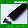 Black PVC EPDM Garage Weather Seal Strip / Rubber Weather Sealing