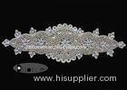 Iron On Bridal Sash Rhinestone Applique Trim For Wedding Dresses