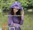 Custom Color Novelty Ladies Fashion Organza Hat With Adjustable Satin Sweatband