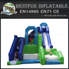 Commerical jumping inflatable dry slide