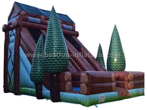 EN14960 certified commercial use tree outdoor inflatable slide