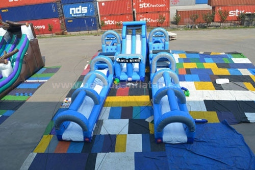 Gaint inflatable jump obstacle hippo slide