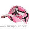 Pink Camo Cotton Military Baseball Cap Hat Rhinestones Logo Style