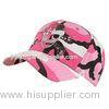 Pink Camo Cotton Military Baseball Cap Hat Rhinestones Logo Style