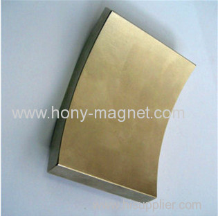 High quality strong power permanent Neodymium arc segment magnets