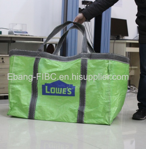 2 loop green construction use container bag