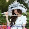 Normal Day Women Fancy Organza Wedding Hats With Black / White 57 CM