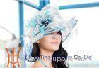 Fashionable 100% polyester braid Organza Hats for church , horse racing