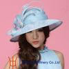 Summer Light Blue Ladies Sinamay Hats For Special Occassions