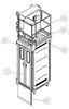 Construction Material / People Carrier Rack And Pinion Hoists CH750 750kg Single Cage