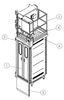 Construction Material / People Carrier Rack And Pinion Hoists CH750 750kg Single Cage