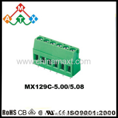 5.08 PCB screw terminal blocks with cover on bottom