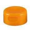 Orange D50mm Round Angled Plastic Flip Top Cap For Facial Cleanser