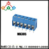 China 5.0mm straight 300V 12A PCB screw terminal blocks