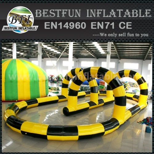 Custom made inflatable race track for go karts