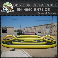 Portable inflatable zorb ball race track