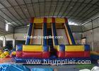 Large Double Lanes Commercial Adult Inflatable Slide For Amusement Park