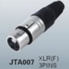 XLR Plug Connector female 3 4 5 pin with UL CE ROHS