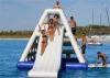 High Class Giant Inflatable Slide , Inflatable Floating Water Slide For Seaside