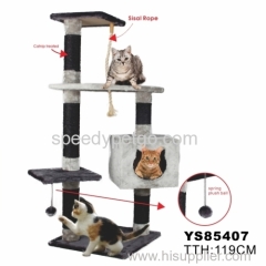 Plush+Sisal+MDF Cat scratcher tree