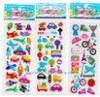 DIY decorative custom puffy stickers , cartoon foam PVC cute puffy stickers