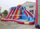 SGS Approved Large Garden Inflatable Double Water Slide For Children
