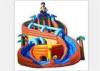 Excitin Clown Inflatable Curved Water Slide With Fire Resistant PVC Tarpaulin