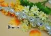 OEM Bling Bling Crystal Handmade Rhinestone Beaded Trim For Dresses