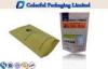 Matte Printing Kraft Paper Stand Up Pouch For cookies / coffee / tea
