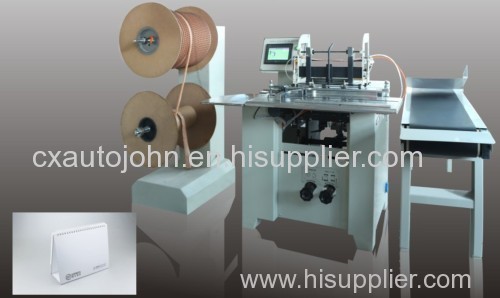 Twin ring wire binding machine for calendar