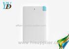 1800mAh Smartphones / MP4 / PC / IpadCharger Slim Power Bank Built-in USB Cable