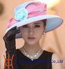 European New Designed Style Of Lady Organza Hats In Light Blue Or Any Colors