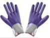 M Customized Durable Foam Finished Purple Nitrile Coated Working Protective Hand Gloves