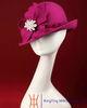 Comfortable breathable womens fedora hat with flower Fascinators
