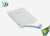 Slim Mobile Phone Li-polymer Power Bank Built-in Micro USB Cable