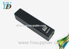 Black Aluminum Square Universal Portable Power Bank 2200mAh Mobile Battery
