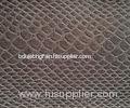 Grey Faux Leather Fabric For Handbags , Faux crocodileLeather Fabric